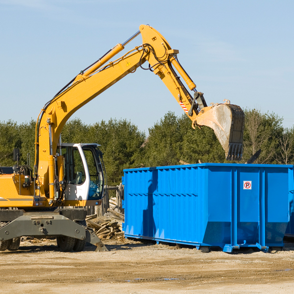 are there any restrictions on where a residential dumpster can be placed in Sugar Creek